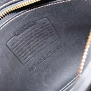 Coach Hand Bag Leather Black Gold Auth 183167-16