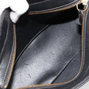 Coach Hand Bag Leather Black Gold Auth 183167-17