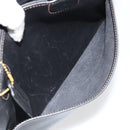 Coach Hand Bag Leather Black Gold Auth 183167-21