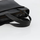 Coach Hand Bag Leather Black Gold Auth 183167-7
