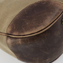 PRADA Shoulder Bag Jacquard Beige Silver Auth 183169-17