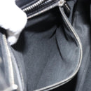 CELINE C Macadam Canvas Shoulder Bag Schwarz Silber Auth 183170-21