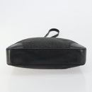 CELINE C Macadam Canvas Shoulder Bag Schwarz Silber Auth 183170-9