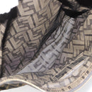 FENDI Zucca Canvas Pouch Black Gold Auth 183171-10
