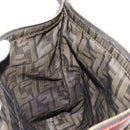 FENDI Zucca Canvas Pouch Black Gold Auth 183171-12