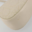 Christian Dior Canage Chain Shoulder Bag Leather Ivory Gold Auth 183173SAV-13