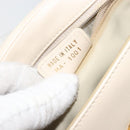 Christian Dior Canage Chain Shoulder Bag Leather Ivory Gold Auth 183173SAV-22