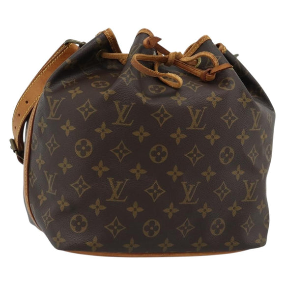LOUIS VUITTON Monogram Petit Noe Shoulder Bag M42226 LV Auth 183176