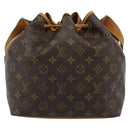 LOUIS VUITTON Monogram Petit Noe Shoulder Bag M42226 LV Auth 183176-2