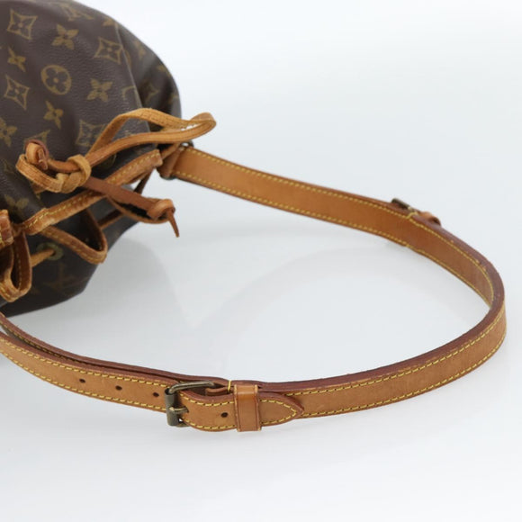 LOUIS VUITTON Monogram Petit Noe Shoulder Bag M42226 LV Auth 183176