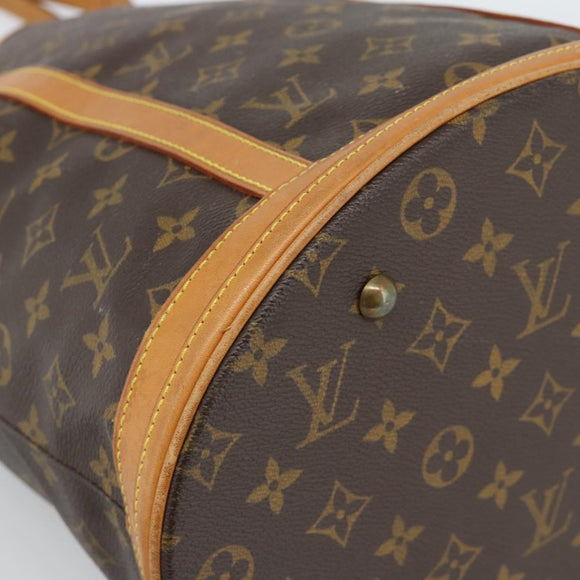 LOUIS VUITTON Monogram Bucket GM Schultertasche M42236 LV Auth 183178