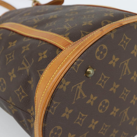 LOUIS VUITTON Monogram Bucket GM Schultertasche M42236 LV Auth 183178