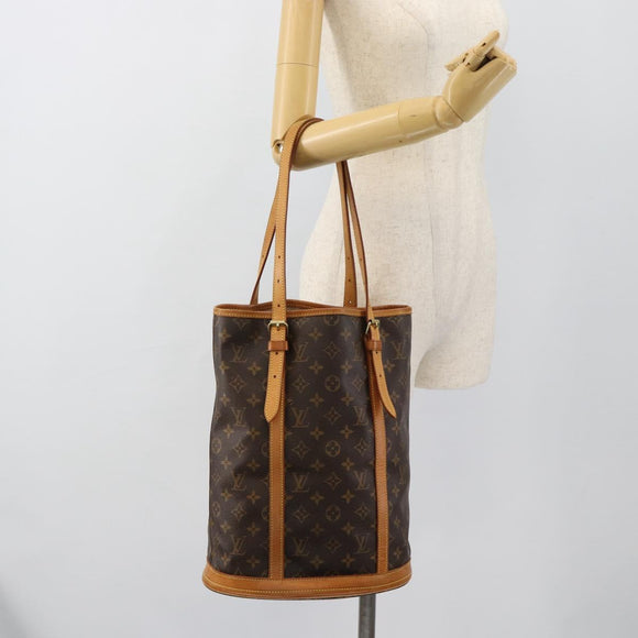 LOUIS VUITTON Monogram Bucket GM Schultertasche M42236 LV Auth 183178