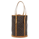 LOUIS VUITTON Monogram Bucket GM Schultertasche M42236 LV Auth 183178-2