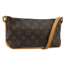 LOUIS VUITTON Monogram Trotteur Schoudertas M51240 LV Auth 183181-1