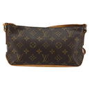 LOUIS VUITTON Monogram Trotteur Schoudertas M51240 LV Auth 183181-13