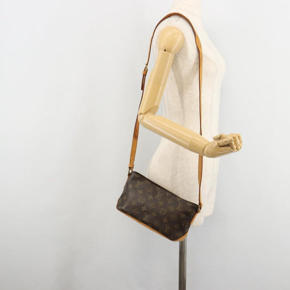 LOUIS VUITTON Monogram Trotteur Schoudertas M51240 LV Auth 183181