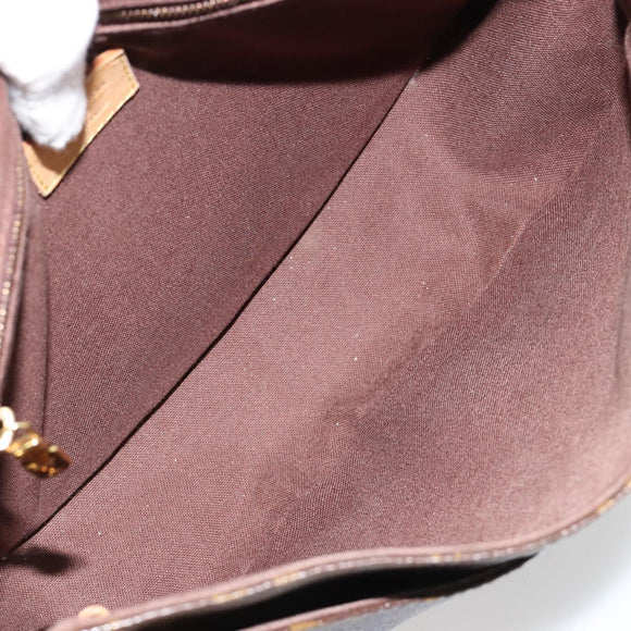 LOUIS VUITTON Monogram Menilmontant PM Umhängetasche M40474 LV Auth 183182