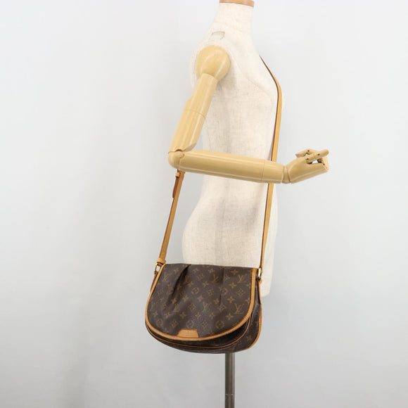LOUIS VUITTON Monogram Menilmontant PM Umhängetasche M40474 LV Auth 183182