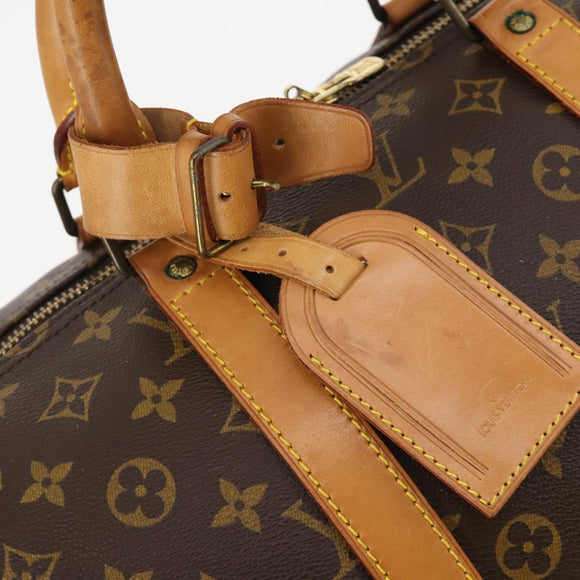 LOUIS VUITTON Monogram Keepall 55 Boston Bag M41424 LV Auth 183184