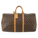 LOUIS VUITTON Monogram Keepall 55 Boston Bag M41424 LV Auth 183184-13