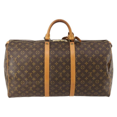 LOUIS VUITTON Monogram Keepall 55 Boston Bag M41424 LV Auth 183184 - 0