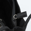 PRADA Hand Bag Nylon Black Silver Auth 183188A-22