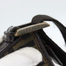 FENDI Zucca Canvas Shoulder Bag Black Brown Auth 183189-9