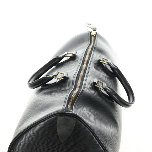 LOUIS VUITTON Epi Speedy 40 Handtasche Schwarz M42982 LV Auth 183190SAV