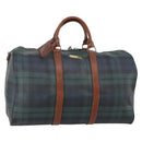 Polo Ralph Lauren Boston Bag Leather PVC Green Auth 183195A-1