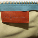 Polo Ralph Lauren Boston Bag Leather PVC Green Auth 183195A-12