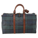Polo Ralph Lauren Boston Bag Leather PVC Green Auth 183195A-2