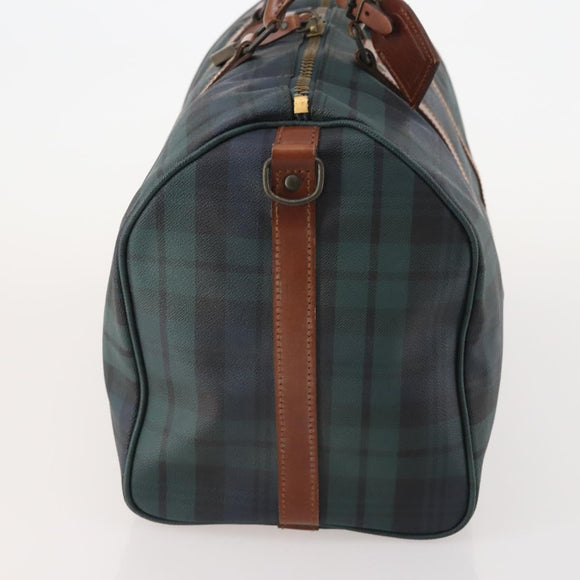 Polo Ralph Lauren Boston Bag Leather PVC Green Auth 183195A