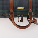 Polo Ralph Lauren Boston Bag Leather PVC Green Auth 183195A-7