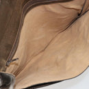 GUCCI GG Supreme Clutch Bag PVC Beige Gold Auth 183198-15