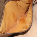 GUCCI GG Supreme Clutch Bag PVC Beige Gold Auth 183198-19