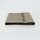 GUCCI GG Supreme Clutch Bag PVC Beige Gold Auth 183198-4
