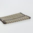 GUCCI GG Supreme Clutch Bag PVC Beige Gold Auth 183198-6