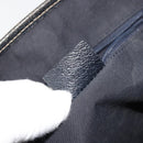 GUCCI GG Canvas Sherry Line Hand Bag Navy Silver 145810 Auth 183200-12