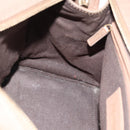 SAINT LAURENT Cavas chic Hand Bag Leather 2way Brown Gold 297957 Auth 183202A-21