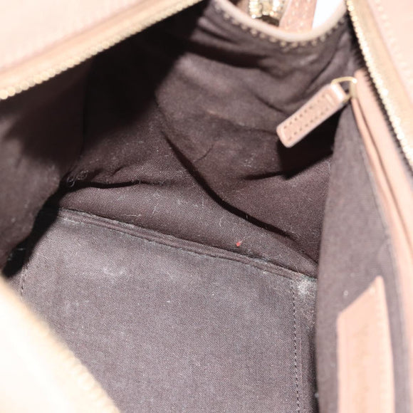 SAINT LAURENT Cavas chic Hand Bag Leather 2way Brown Gold 297957 Auth 183202A
