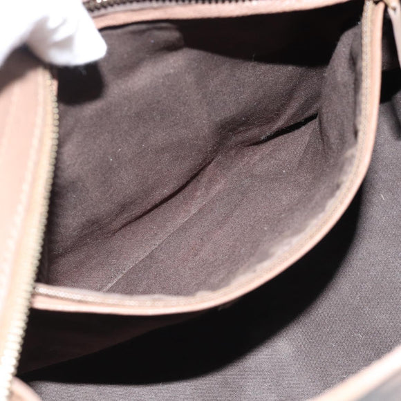 SAINT LAURENT Cavas chic Hand Bag Leather 2way Brown Gold 297957 Auth 183202A
