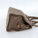 SAINT LAURENT Cavas chic Hand Bag Leather 2way Brown Gold 297957 Auth 183202A-4