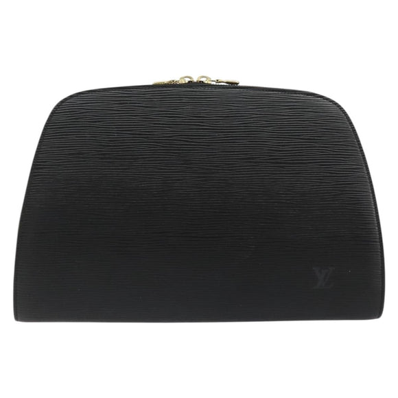 LOUIS VUITTON Epi Dauphine GM Cosmetic Pouch Black M48432 LV Auth 183204
