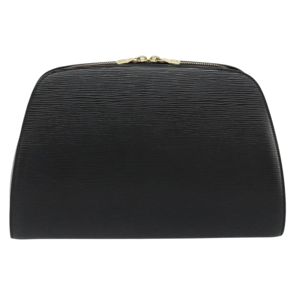 LOUIS VUITTON Epi Dauphine GM Cosmetic Pouch Black M48432 LV Auth 183204