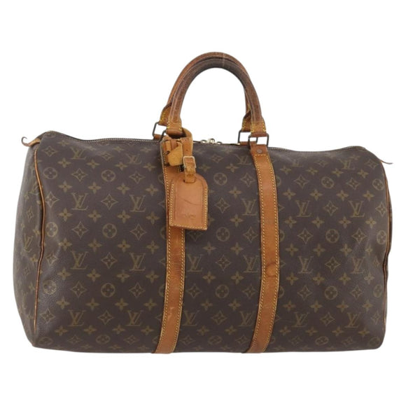 LOUIS VUITTON Monogram Keepall 50 Boston Bag M41426 LV Auth 183206