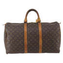 LOUIS VUITTON Monogram Keepall 50 Boston Bag M41426 LV Auth 183206-2