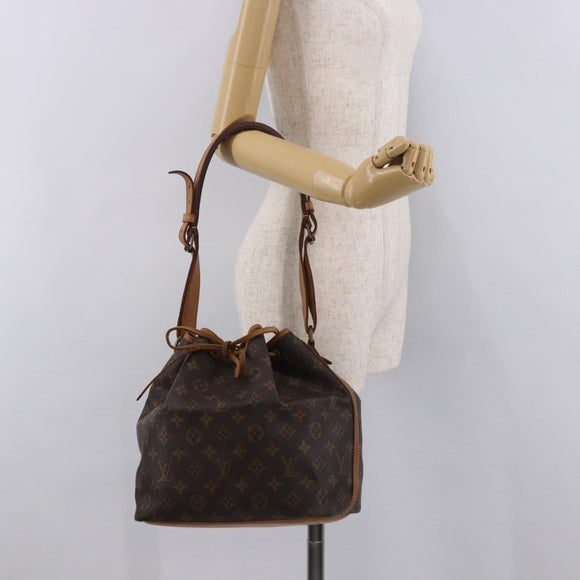 LOUIS VUITTON Monogram Petit Noe Shoulder Bag M42226 LV Auth 183207SAV