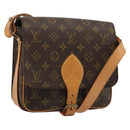 LOUIS VUITTON Monogram Cartouchiere MM Shoulder Bag M51253 LV Auth 183209-1