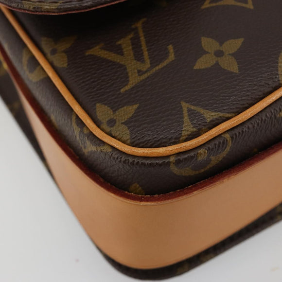 LOUIS VUITTON Monogram Cartouchiere MM Shoulder Bag M51253 LV Auth 183209